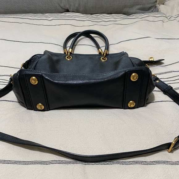 MARC by Marc Jacobs Black Leather Satchel Handbag - Picture 3 of 11